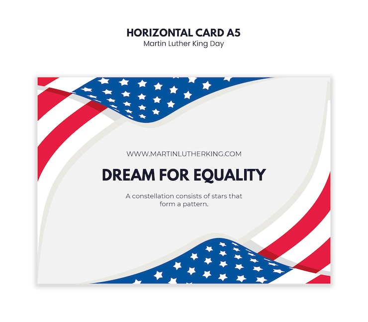 Free PSD martin luther king day celebration template