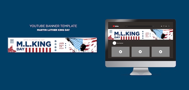 Martin luther king day youtube banner