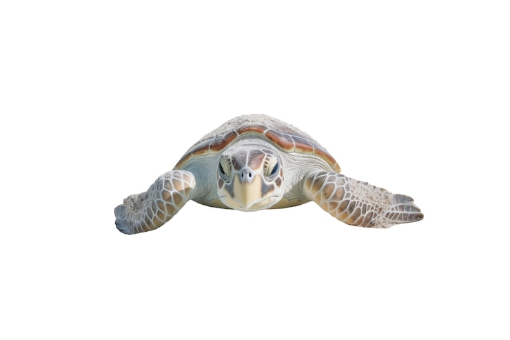 Free PSD marvelous turtle swimming