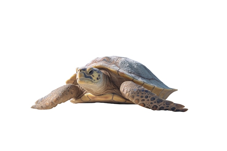 Free PSD marvelous turtle swimming