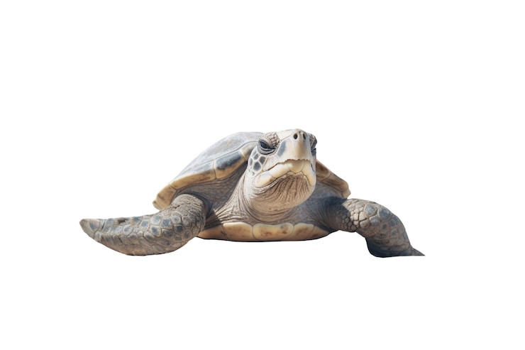 Free PSD marvelous turtle swimming