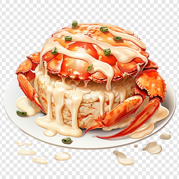 Free PSD maryland crabcake isolated on transparent background