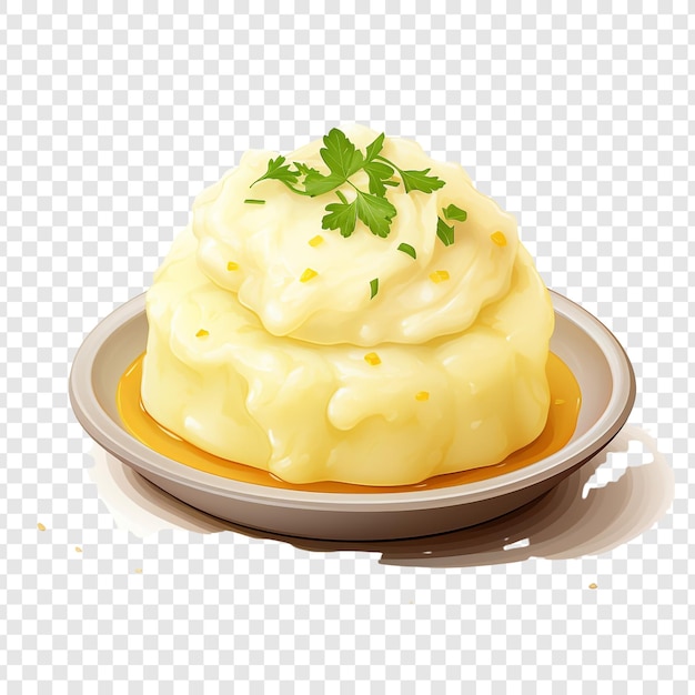 Free PSD mashed potato isolated on transparent background