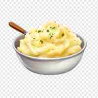 Free PSD mashed potato isolated on transparent background