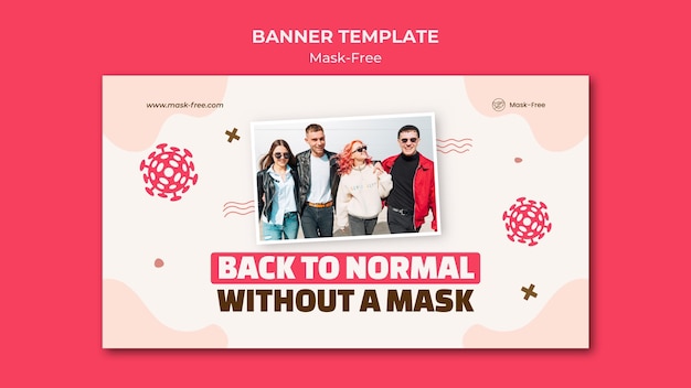 Mask-free banner template