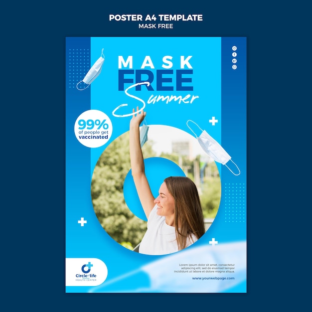 Mask free print template