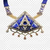 Free PSD masonic apron jewellery isolated on transparent background