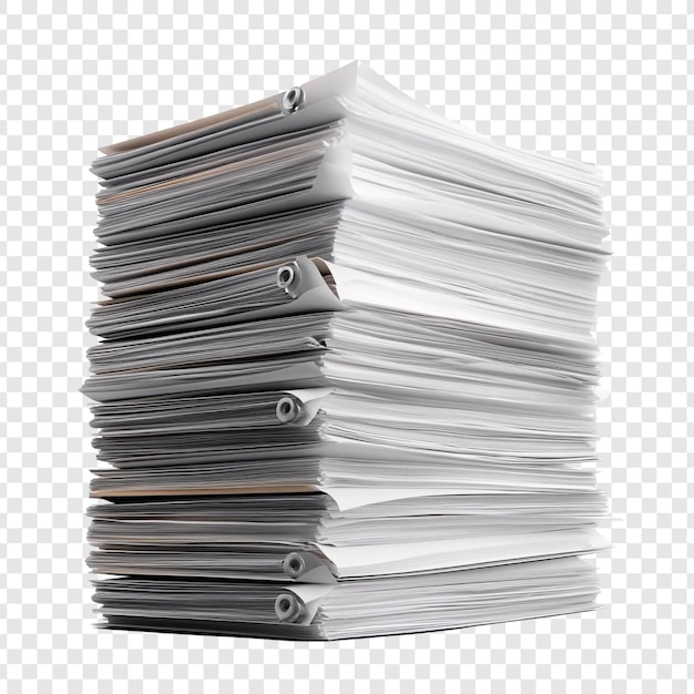A Massive Stack of Papers Documents and Files