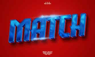 Free PSD match 3d editable text effect