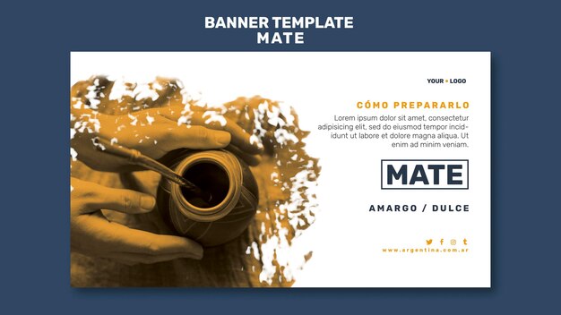 Mate concept banner template