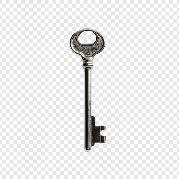 Material key isolated on transparent background