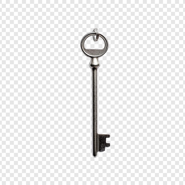 Free PSD material key isolated on transparent background