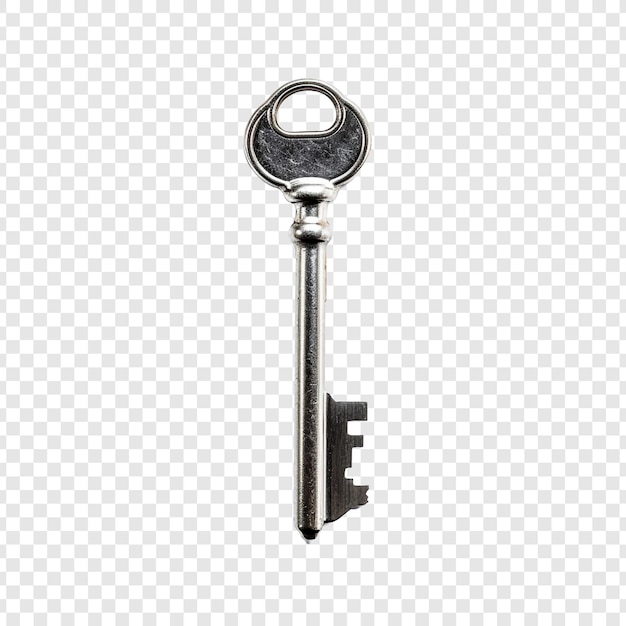 Free PSD material key isolated on transparent background