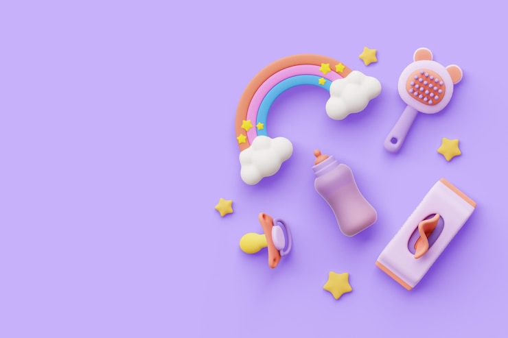 Free PSD maternity and baby shower  background