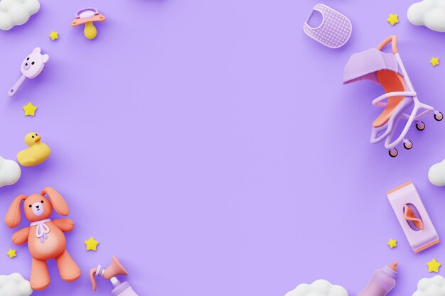 Maternity and baby shower  background