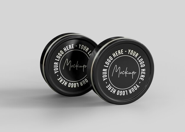 Download Premium PSD | Matte cosmetic tin can mockup