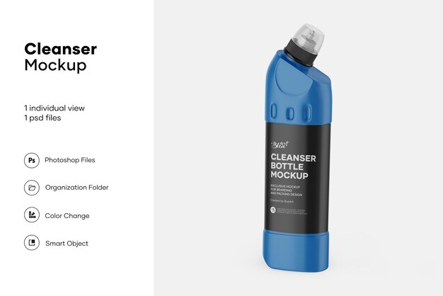 Download Premium Psd Close Up On Pump Bottle Mockup With Soap Cream