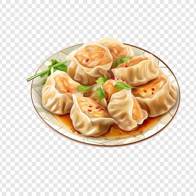 무료 PSD 투명한 배경에 고립 된 maultaschen meat dumplings