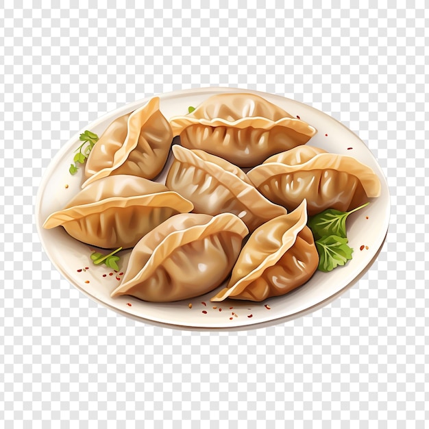 무료 PSD 투명한 배경에 고립 된 maultaschen meat dumplings