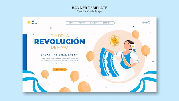 Free PSD may revolution template design