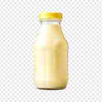 Free PSD mayonnaise bottle isolated on transparent background