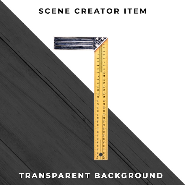 measurer isolated with clipping path.