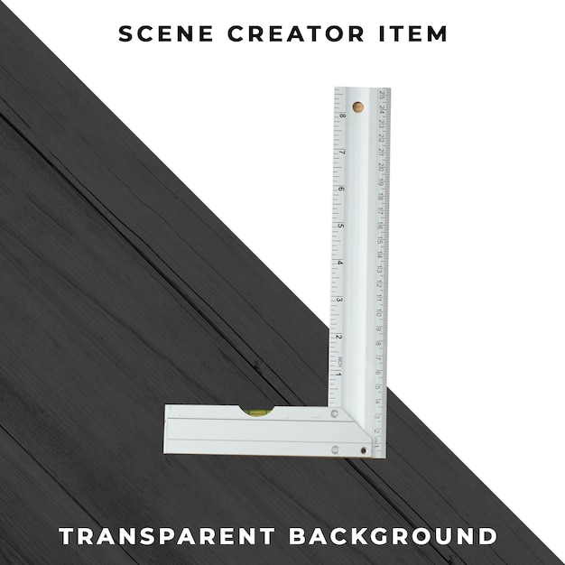 measurer isolated with clipping path.