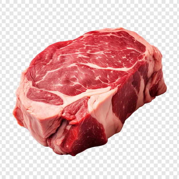 無料PSD 透明な背景に分離された生の肉