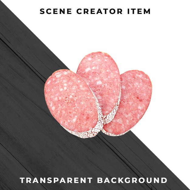 Meat slice transparent PSD