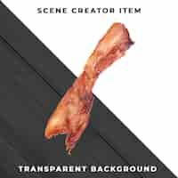 Free PSD meat slice transparent psd