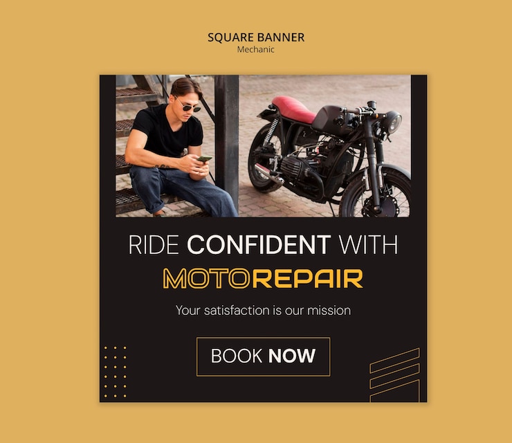 Free PSD mechanic template design