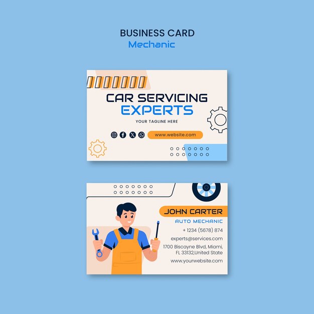 mechanic template design