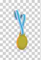 Free PSD medal left side