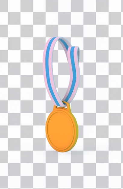 Free PSD medal right side