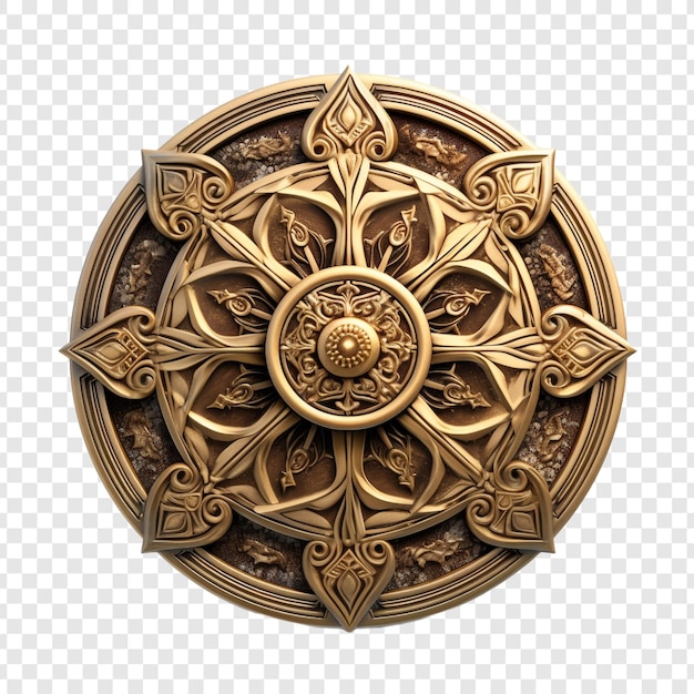 Medallion isolated on transparent background