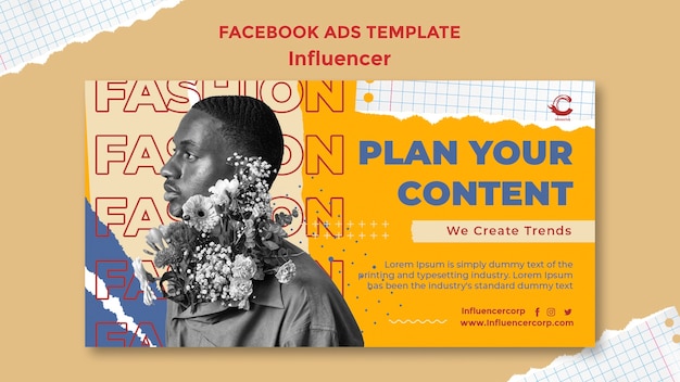 Media influencer and personality social media promo template