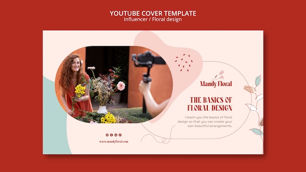 Media influencer and personality youtube cover template