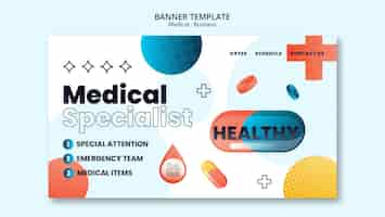 Free PSD medical aid banner template