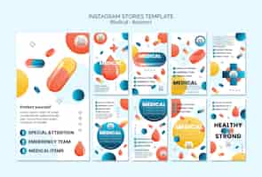 Free PSD medical aid instagram stories template