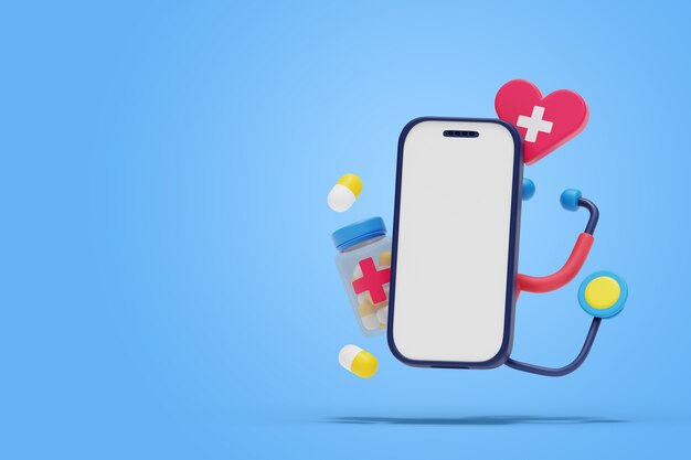 medical blank banner background