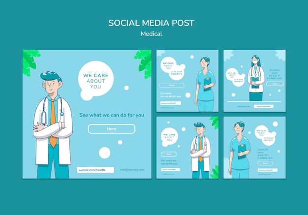 Medical care social media post