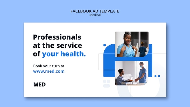 Medical concept facebook template