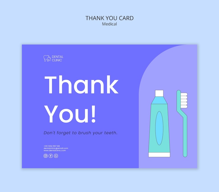 Free PSD medical dentist template design