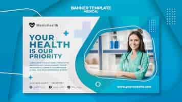 Free PSD medical healthcare poster template