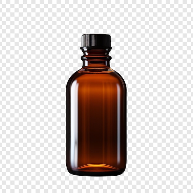 Medicine bottle isolated on transparent background