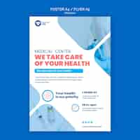 Free PSD medicine covid19 flyer template