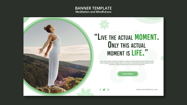 meditation and mindfulness banner