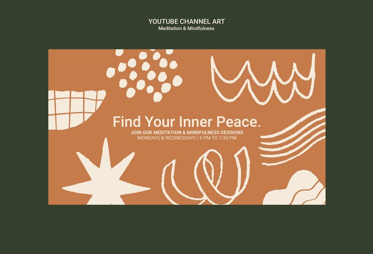 Free PSD meditation and mindfulness template