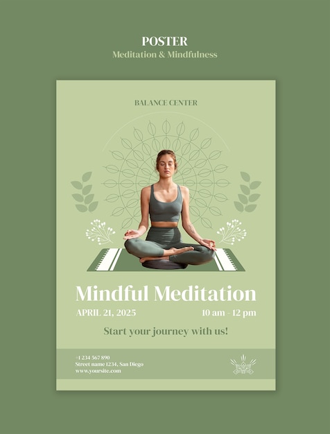 meditation and mindfulness template