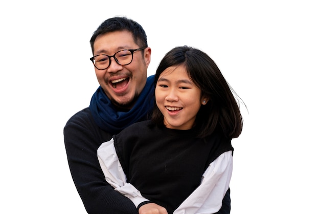 中等ショット 父と娘の時間